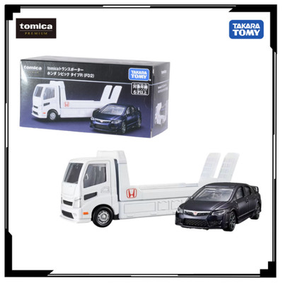 Xe mô hình Tomica PRM Transporter Honda Civic Type R (FD2) 912606 Fullbox Chính Hãng TakaraTomy - Victoys