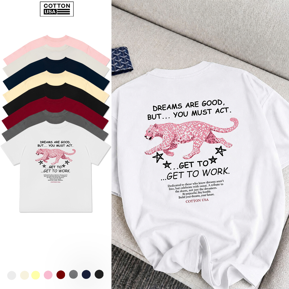 Áo Thun Relaxed Fit CottonUSA Vietnam "Urban Leopard Pinkpanther" - PT0169PT