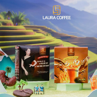 [KOL][GIẢM GIÁ KHÔNG QUÀ] Combo 10 Hộp Cà Phê Laura Coffee (10 hộp x 10 gói)