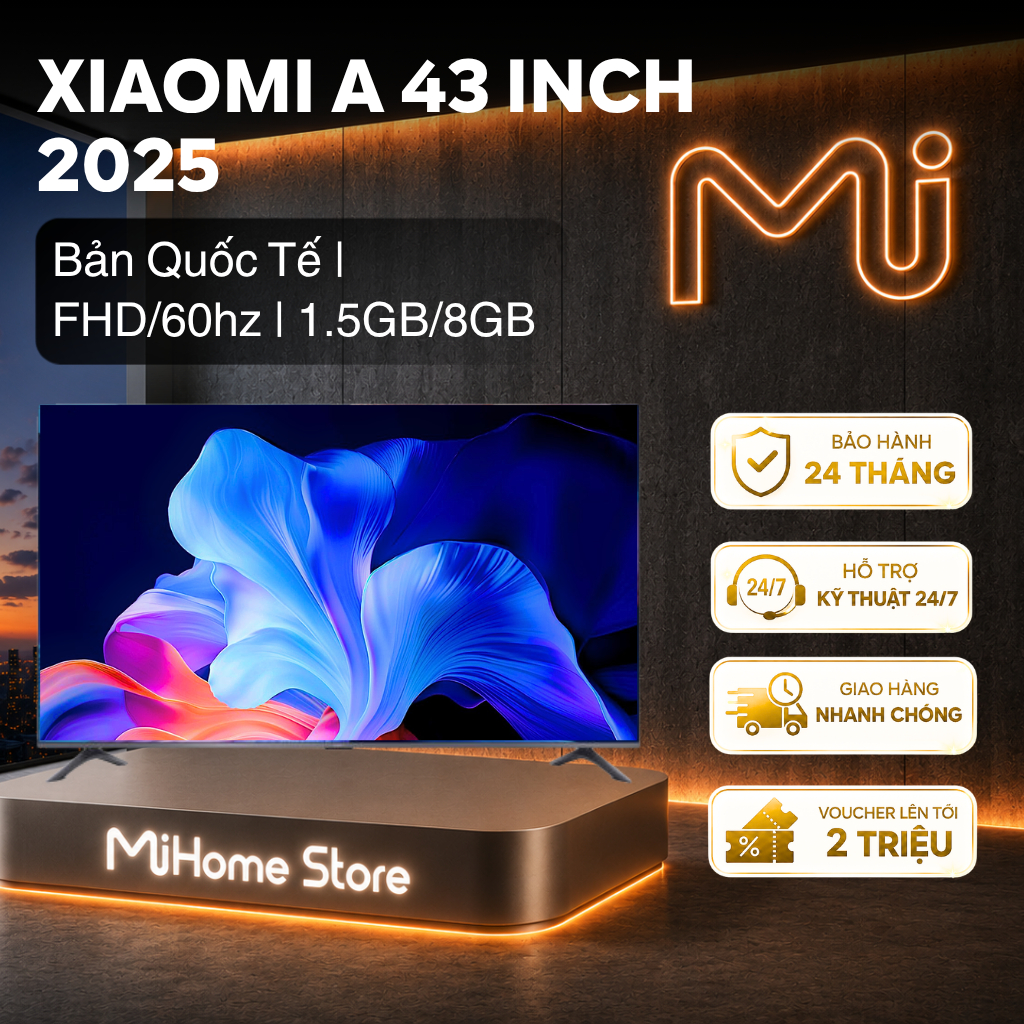 [HÀ NỘI / HCM] Tivi Xiaomi A/ A Pro 43 inch Google TV QLED 2026