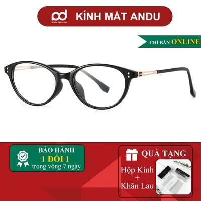 Gọng kính cận thời trang nữ ANDU dáng mắt mèo cá tính, thời trang 86027 [Quà tặng] Hộp đựng