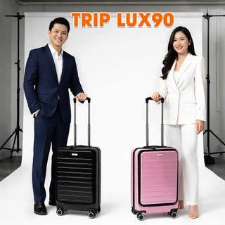 Vali Dây Kéo TRIP LUX90 Size 20 Inch Có Ngăn Laptop – Vỏ Nhựa PC Cao Cấp - Bảo Hành 60 tháng