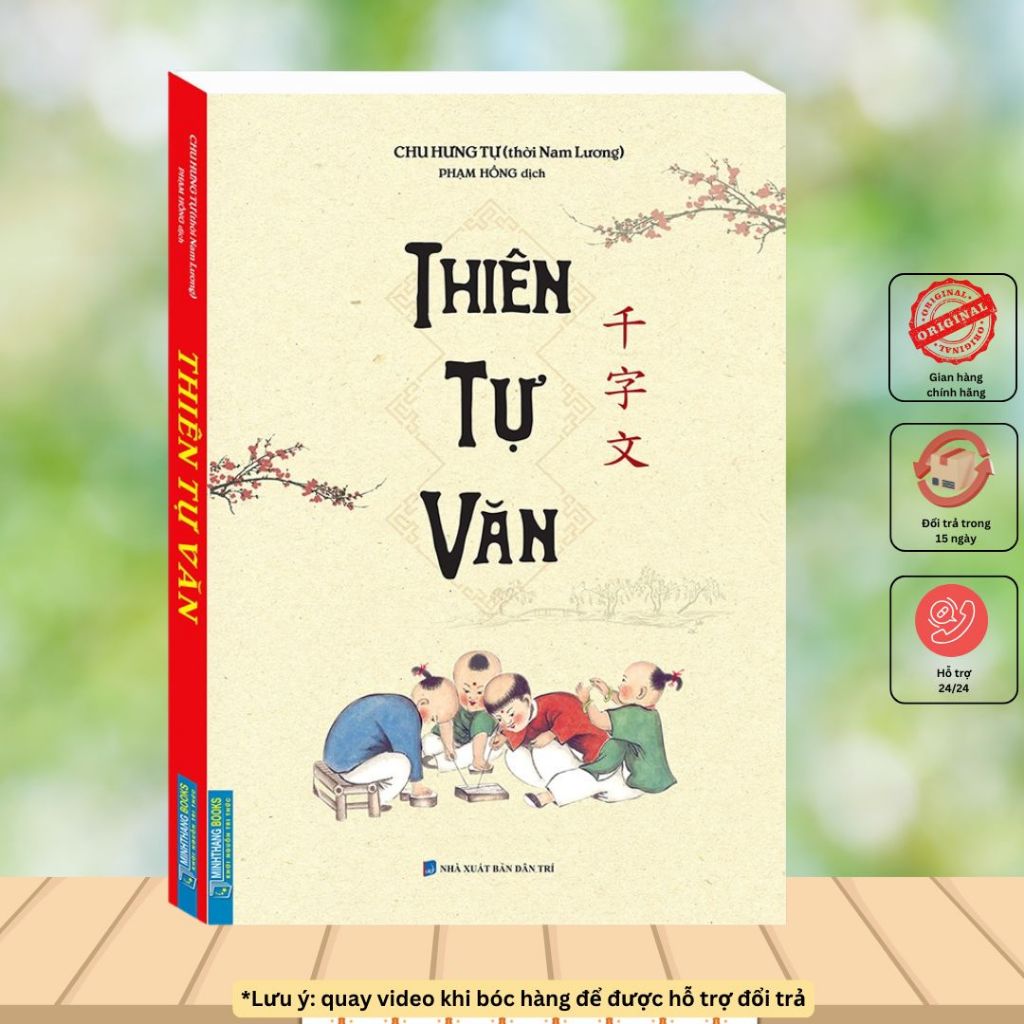 Sách - Thiên Tự Văn - Tác phẩm kinh điển về chữ Hán và lễ nghĩa - Bìa mềm