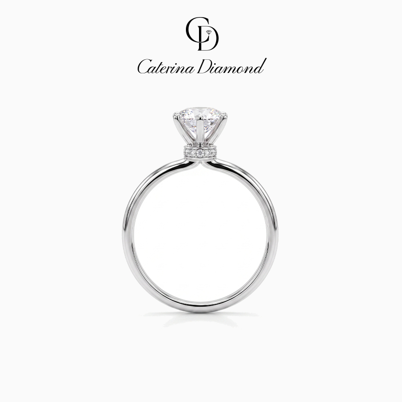 Nhẫn Kim Cương Caterina Diamond Moissanite Aurora Grace DR068