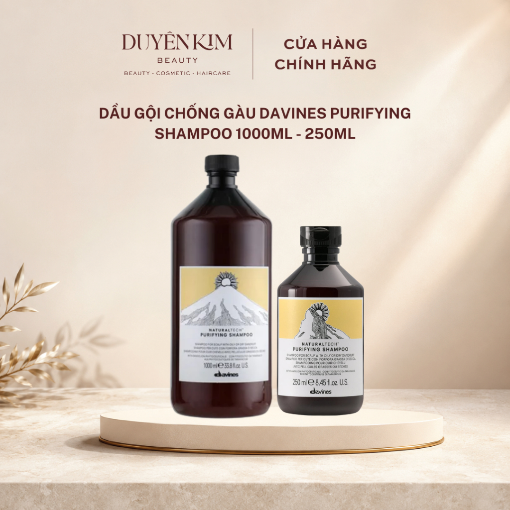 Dầu Gội Chống Gàu Davines Purifying Shampoo 1000ml - 250ml