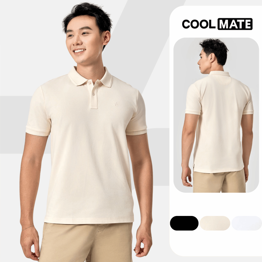 Áo Polo nam Premium Cotton Linen, Aircool, Pique thấm hút tốt, hạn chế nhăn thoáng khí, thấm hút tốt