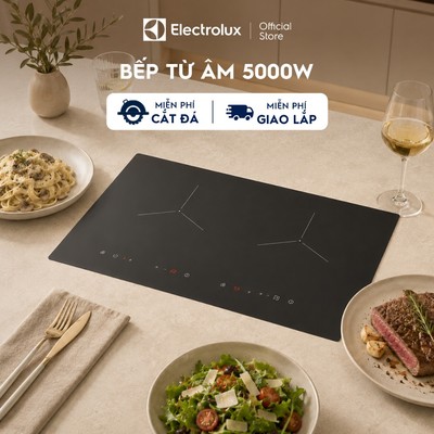 Free giao lắp + cắt đá - Bếp từ đôi âm Electrolux EHI7252BF - 5000w, Công nghệ Inverter, PowerBoost tăng nhiệt nhanh