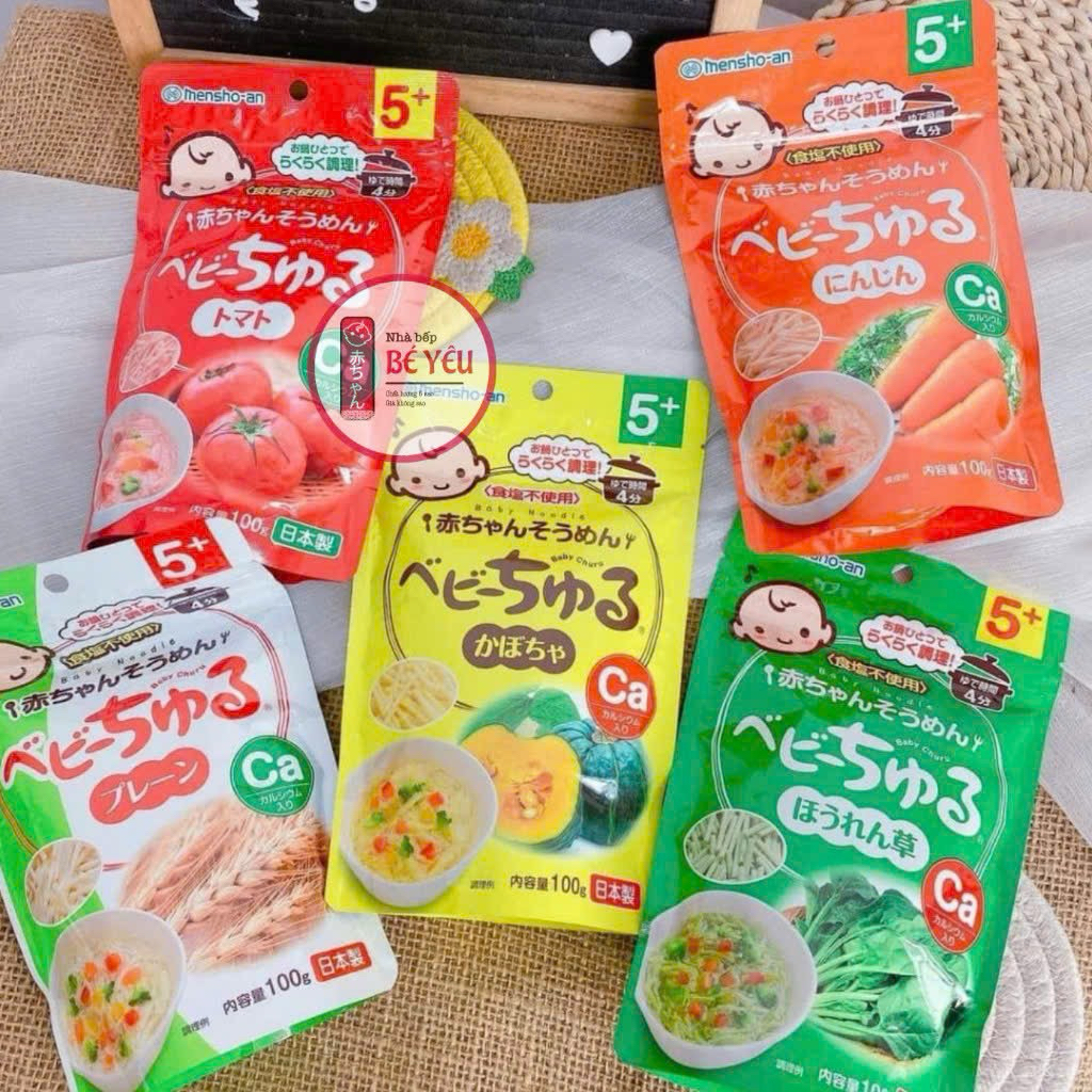 Mì somen baby churu Meiwa em có đủ 5 vị