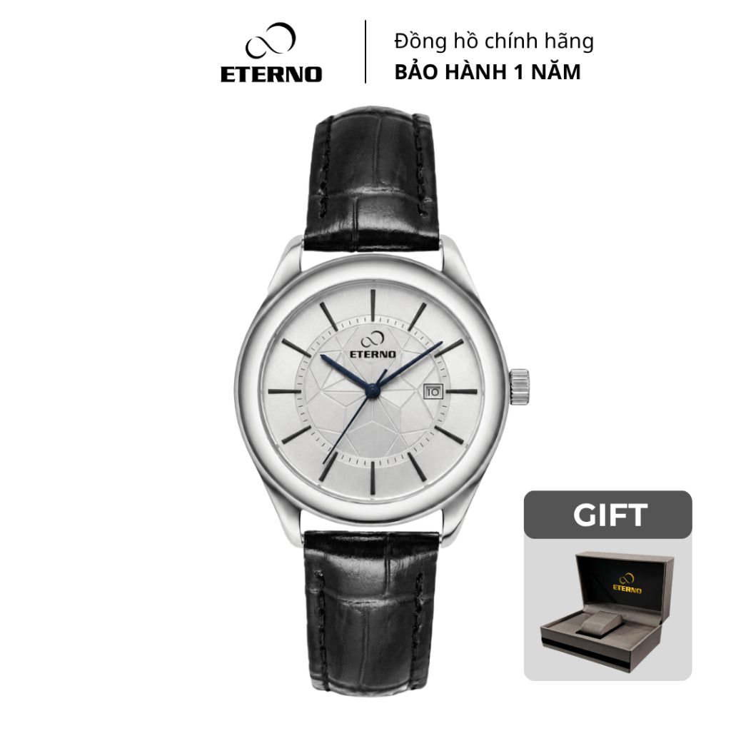 Đồng Hồ Nữ Thương Hiệu ETERNO E26-0101L Dây Da Sang Trọng, Thanh Lịch, Nữ Tính