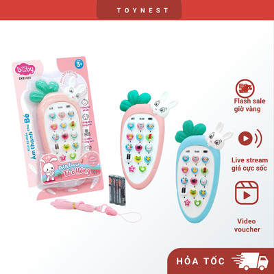 Đồ Chơi DUKA: Điện Thoại Thỏ Hồng/ Thỏ Xanh