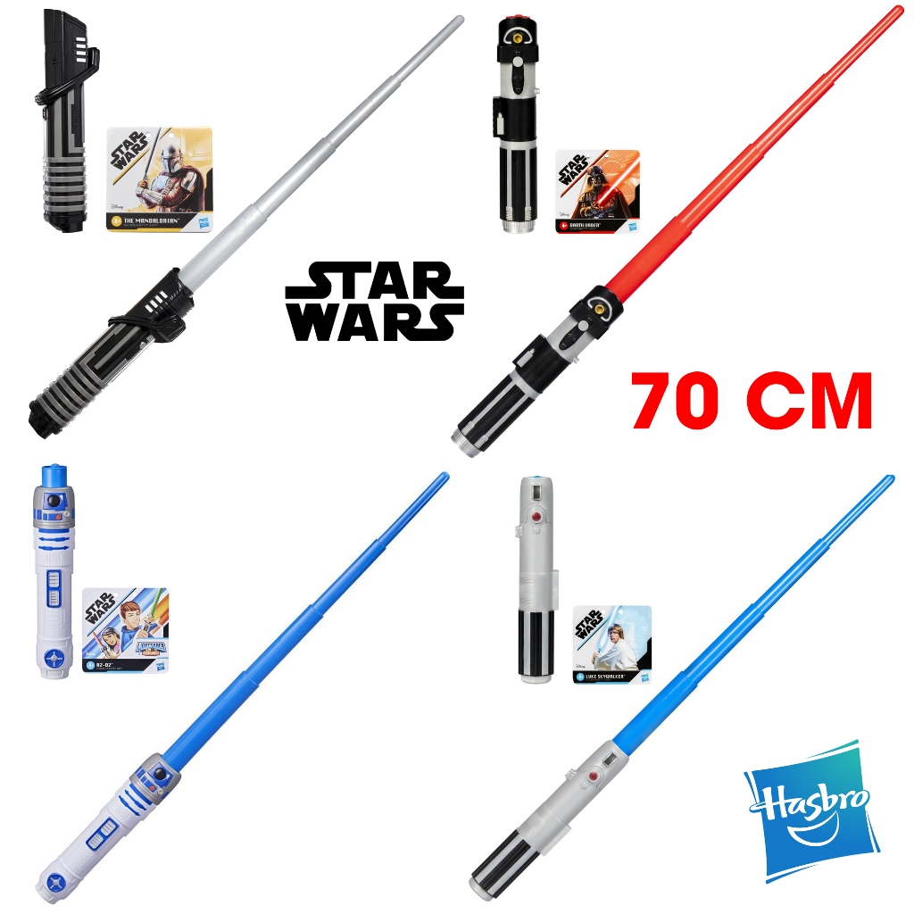 (Chính hãng Hasbro) Đồ chơi Star Wars Light Saber 4 đoạn có thể thu gọn, kéo ra dài khoảng 70 cm