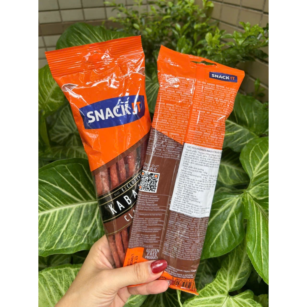 Salami Kabanos 50g Xúc Xích Khô Ăn Liền Snack It Hương Vị Classic Tiện Lợi