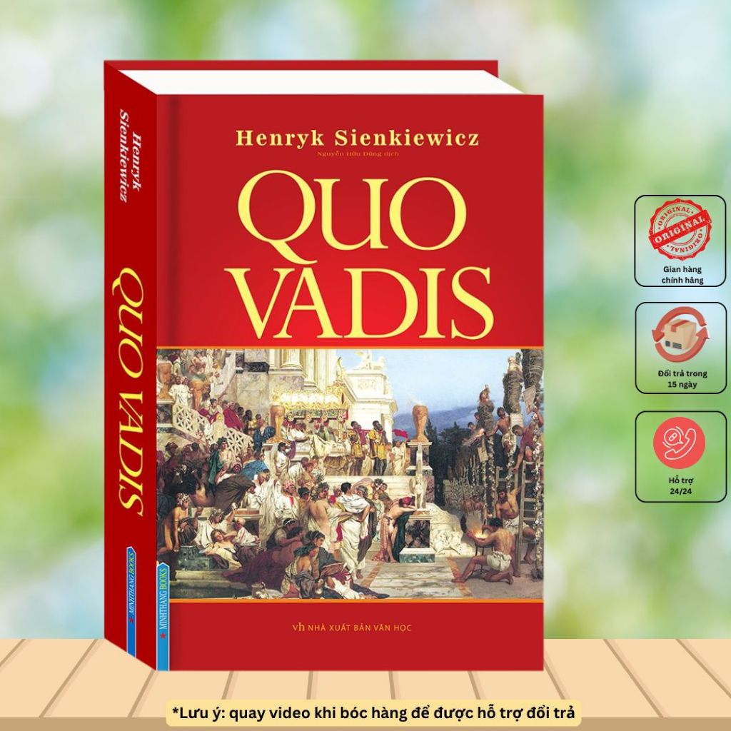 Sách - Quo Vadis - Tác phẩm văn học kinh điển về Roma cổ đại - Bìa cứng