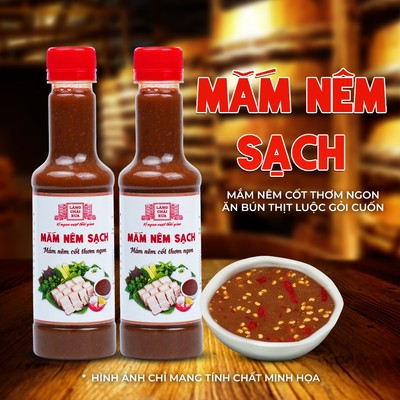 Combo 2 Chai Mắm nêm sạch Làng Chài Xưa 310g Ăn bún, gỏi cuốn rất ngon - Mắm nêm cốt thơm ngon