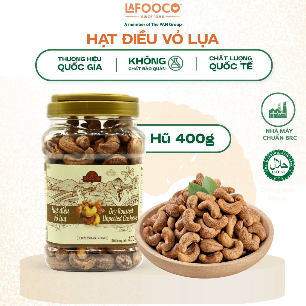 Hạt điều vỏ lụa LAFOOCO 400g