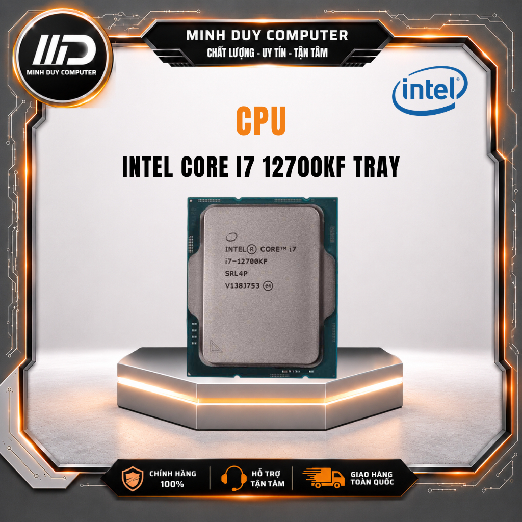 CPU INTEL CORE I7 12700KF TRAY - CHÍNH HÃNG - BẢO HÀNH 36 THÁNG