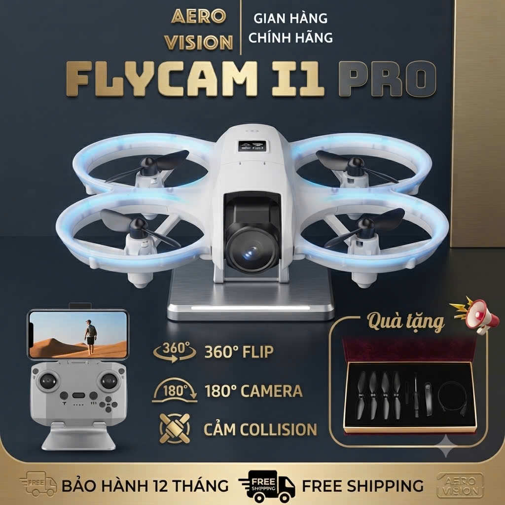 Flycam I1 Pro, Cánh thay thế FLycam, GIấy hướng dẫn sử dụng, Dây sạc, Flycam giá rẻ