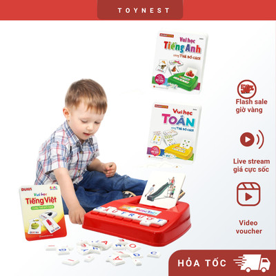 Đồ Chơi DUKA: Vui Học Cùng Thẻ Đồ Chơi Toán/ Tiếng Việt/ Tiếng Anh