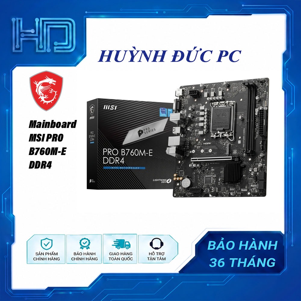 MAINBOARD MSI PRO B760M-E DDR4