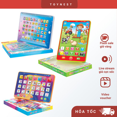 Đồ Chơi DUKA: Máy Tính Bảng Thông Minh Cho Bé - Bé Học Chữ Cái Tiếng Anh/Bé Học Ngoại Ngữ/Bé Làm Quen Với Nông Trại