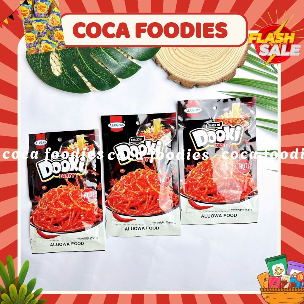 Combo Snack DooKi mẫu mới Aluowa cay cay cực cuốn, ăn vặt cổng trường siêu hot