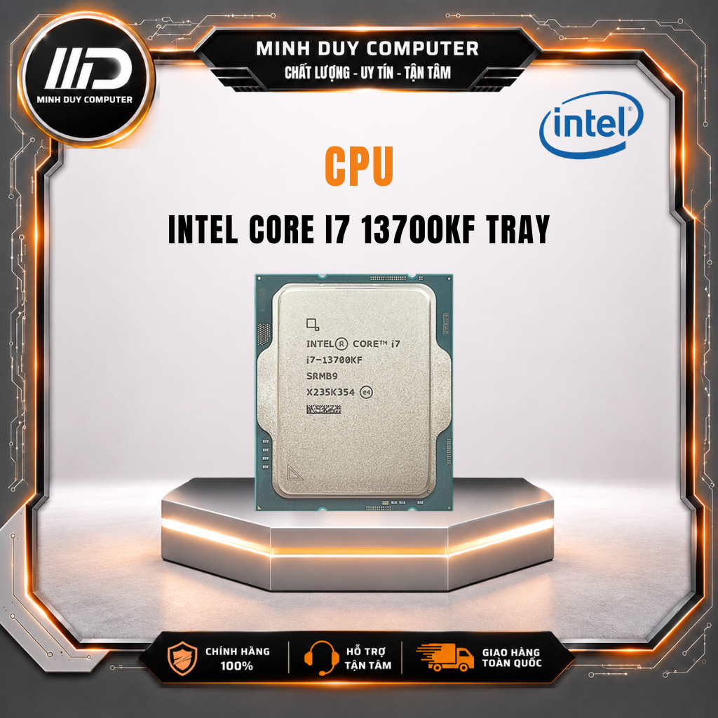 CPU INTEL CORE I7 13700KF TRAY - CHÍNH HÃNG - BẢO HÀNH 36 THÁNG