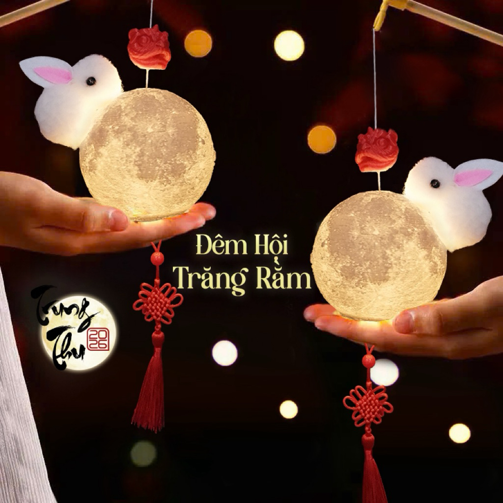 Đèn lồng trung thu 2026 - Thỏ Múa Lân