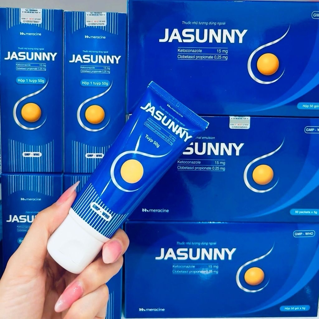 Dầu gội đầu JASUNNY tuýp 50g dành cho da đầu nhờn, nhiều gàu  và ngứa gãi muốn rách da đầu