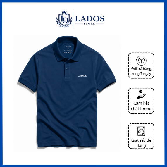 Áo thun LADOS cổ bẻ tay ngắn