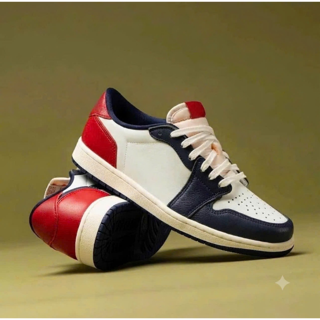 Giày Thể Thao JD Trắng Xanh Vệt Xám Nam Nữ, Giày Sneaker Thời Trang Basic Dễ Phối Đồ || Xanh NaVy