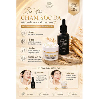 COMBO CỐT SÂM 50ML  + KEM FACE PUMR