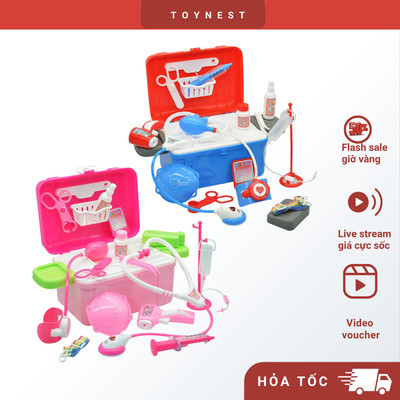Đồ Chơi DUKA: Hộp Bác Sĩ  - Màu Hồng/ Xanh