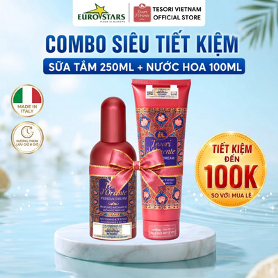 Combo Sữa tắm 250ml và Nước hoa Tesori 100ml D'oriente nhập khẩu chính hãng