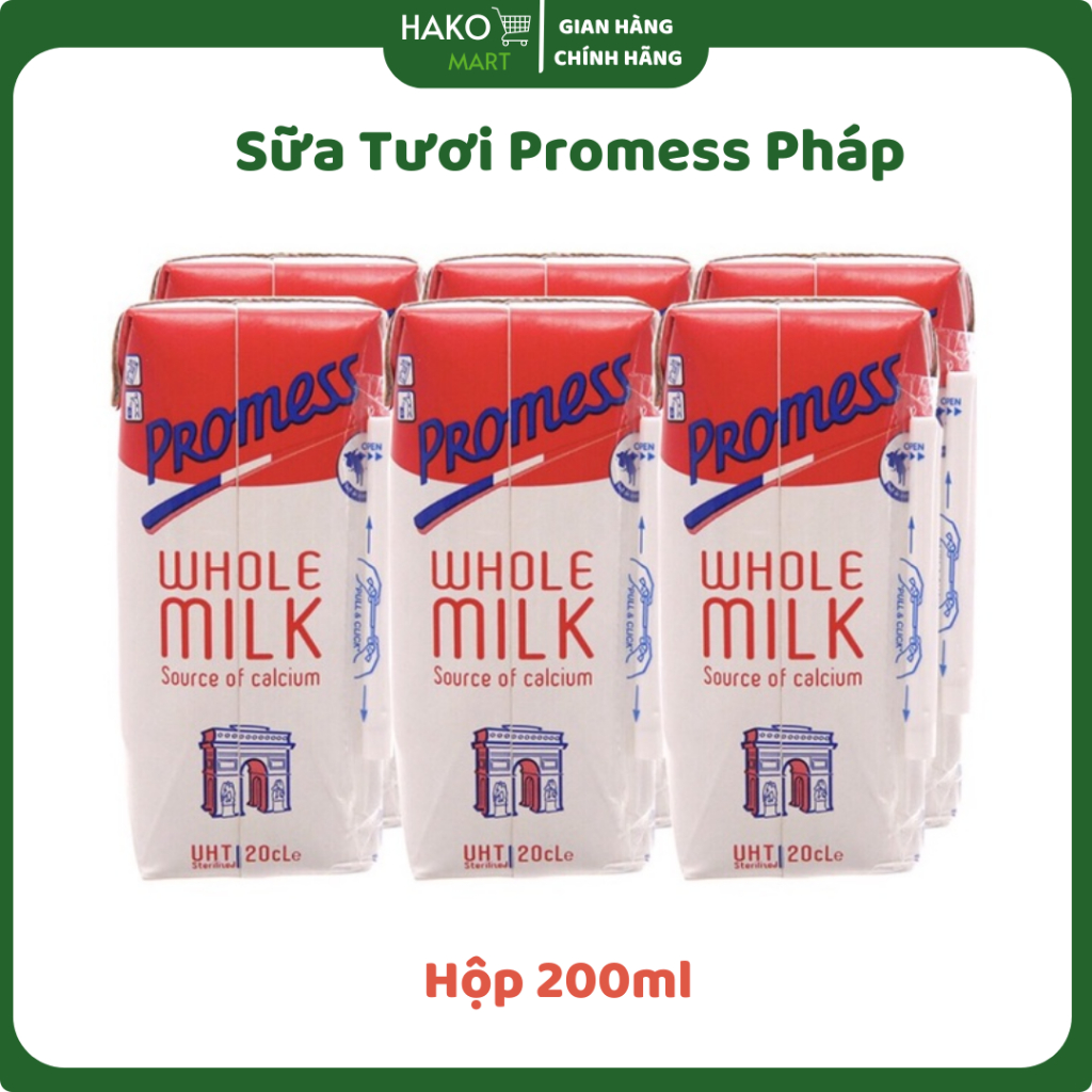 Sữa Tươi Nguyên Kem Promess Pháp Hộp 200ml