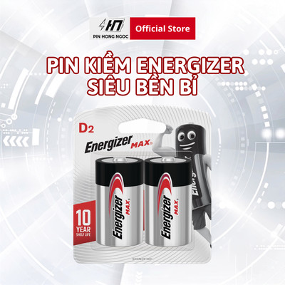 Vỉ 2 Viên Pin Đại Energizer max 1,5V - Hàng chính hãng