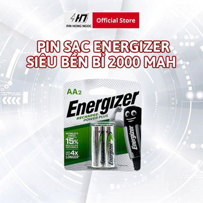 Vỉ 2 viên Pin Sạc AA / AAA Energizer Hàng Chính Hãng