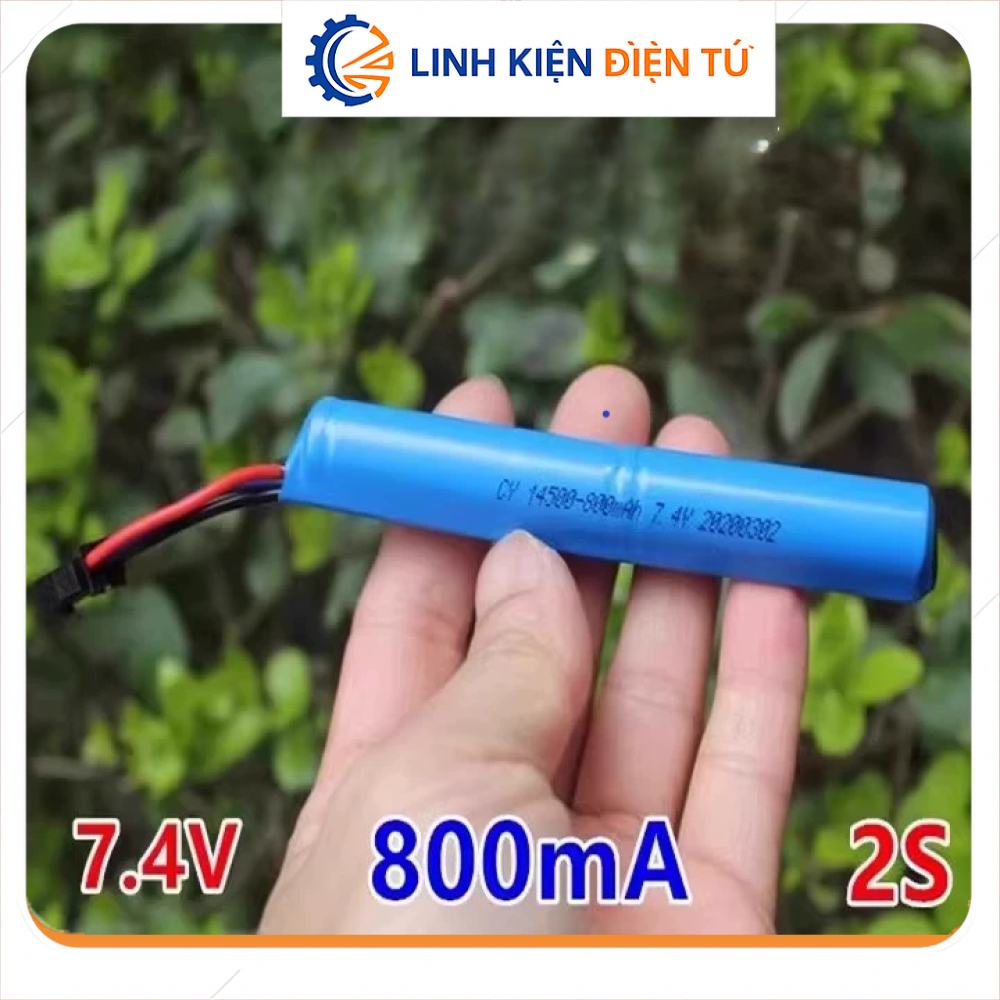 [Linh Kiện Điện Tử][G66] Pin Lithium 7.4V 800mA 14500
