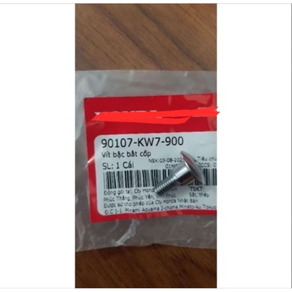 Vít bậc bắt cốp và yếm xe Wave 90107KW7900 chất lượng cao