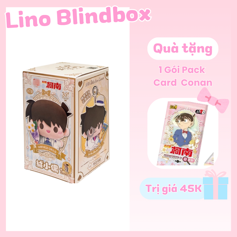 [Có sẵn] Blindbox Chính Hãng Móc Khóa Conan Kỷ Niệm Lễ Cưới 30 Năm - Hộp Mù Conan Nhồi Bông LDCX