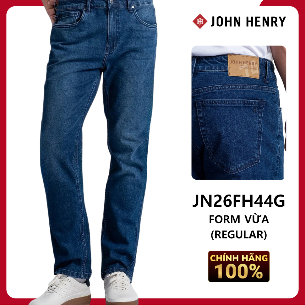 JOHN HENRY - JN26FH44G-RG - Quần Jean Dài Nam Form Vừa - REGULAR