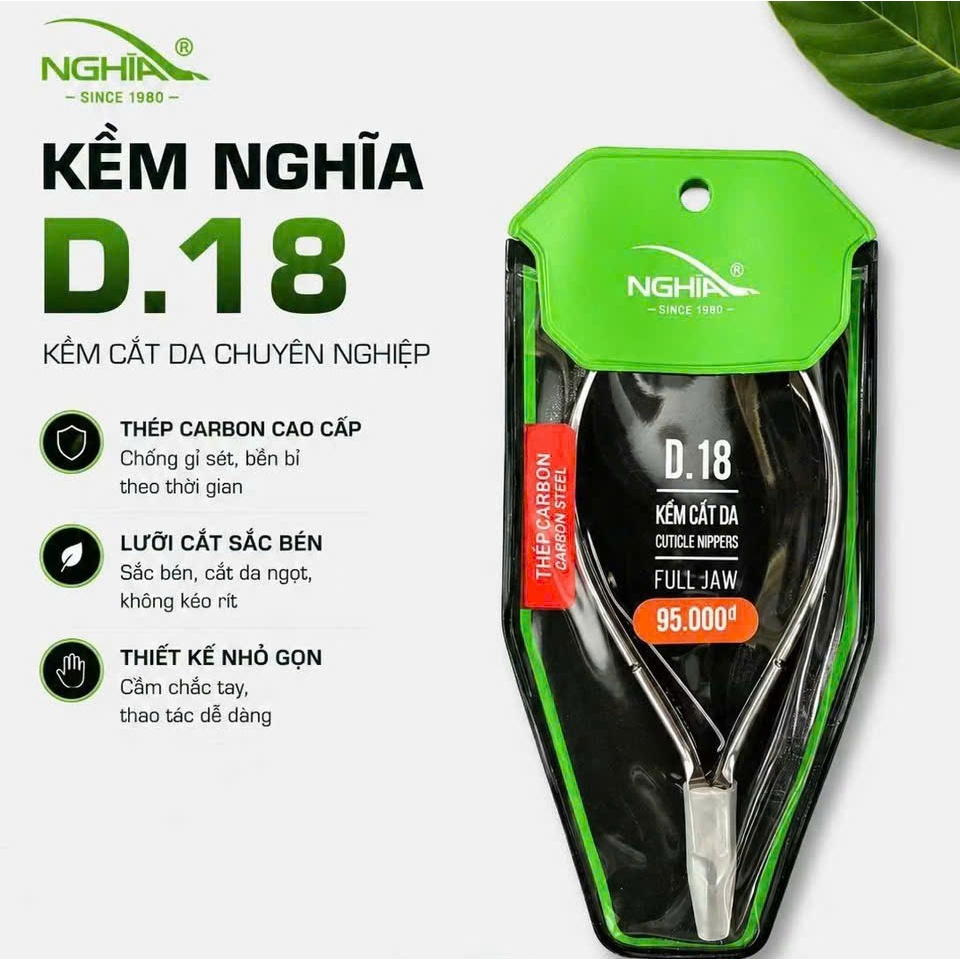 kìm nghĩa nhặt da d18, kềm nghĩa cắt da d18, kềm nghĩa d18