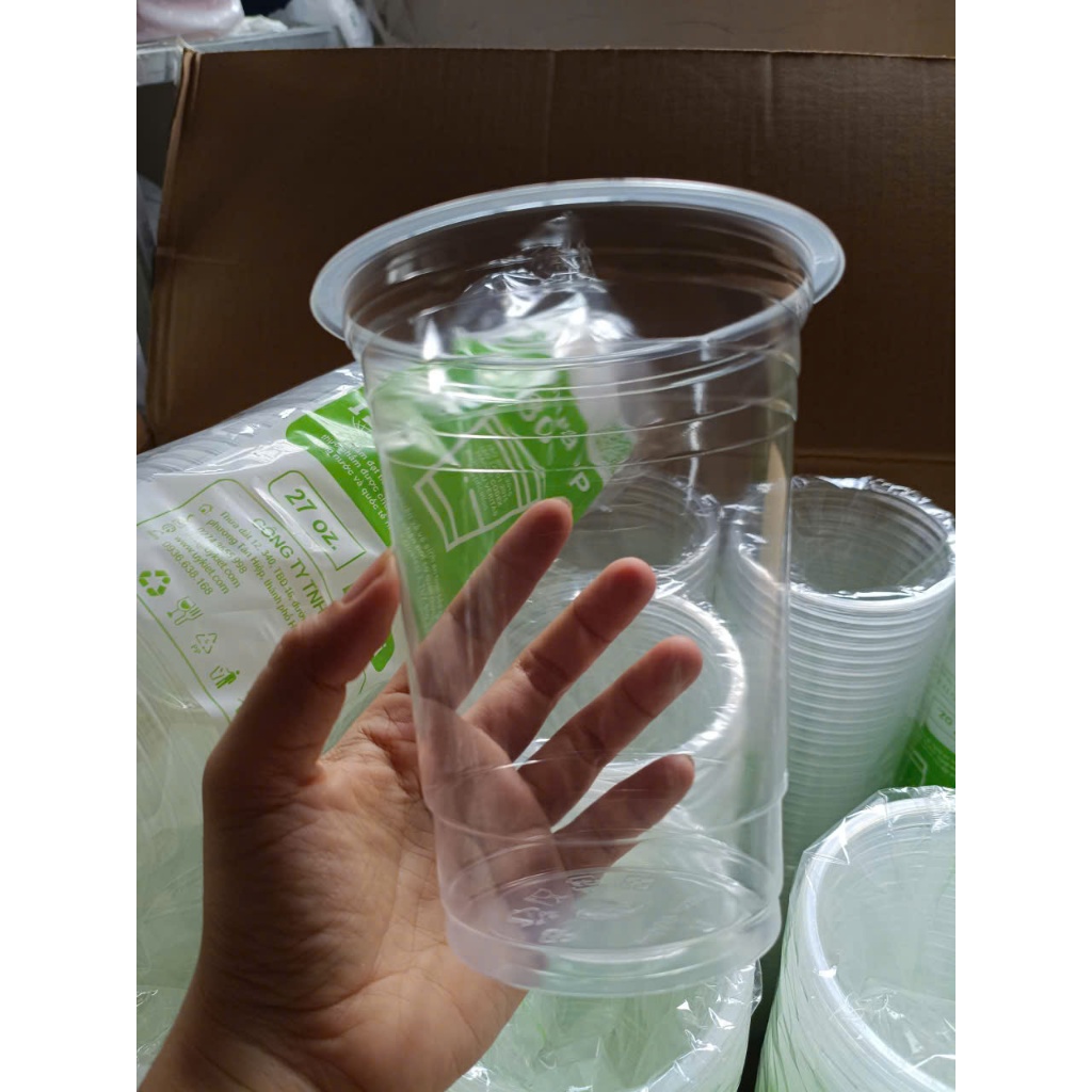 50 Ly Nhựa PP 800ml UKP  Đựng Trà Tắc, Nước Mía, Trà Trái Cây ...