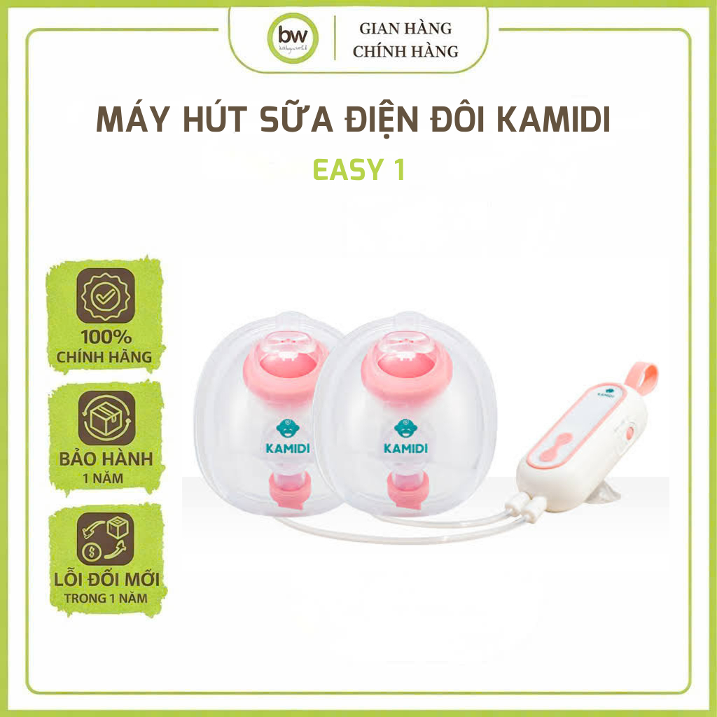 Máy Hút Sữa Điện Đôi Kamidi Easy 1: Hút Sữa Mạnh Mẽ, Thiết Kế Rảnh Tay, Thoải Mái và Tiện Lợi.
