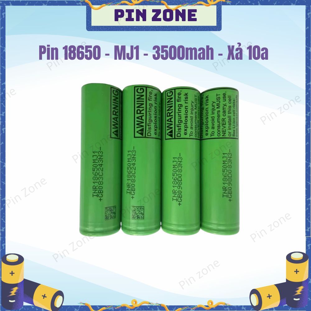 Pin 18650 - LG MJ1 - Dung Lượng 3500mah - Xả 10a - Nội Trở 27-28
