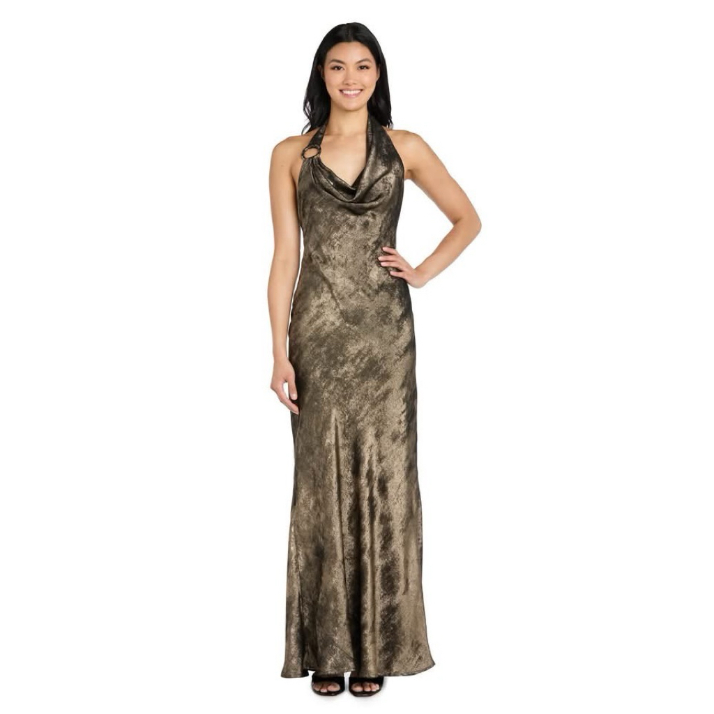 Đầm Morgan & Co nhũ dạ hội ánh kim lấp lánh nhẹ