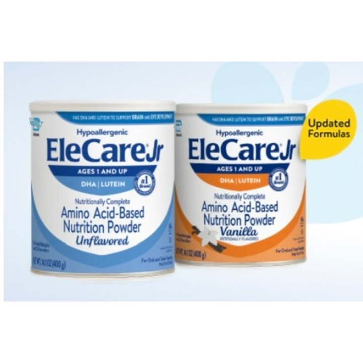 [DATE 2027 MẪU MỚI + CŨ ] Sữa Mỹ Elecare Jr  cho bé dị ứng đạm bò từ 1 tuổi trở lên 400gr