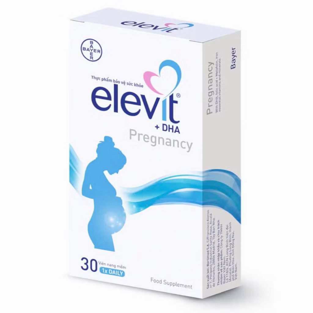 Thực phẩm bảo vệ sức khỏe Elevit DHA- bổ sung Acid Folic, Sắt, Canxi, DHA , Các Vitamin và  khoáng c