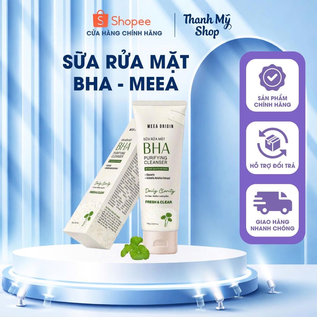 Sữa Rửa Mặt BHA Purifying Cleanser - Meea Origin