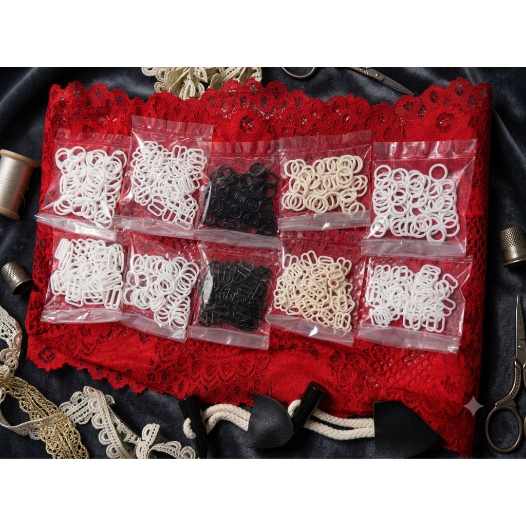 🔥🔥🔥Sale 50 bộ- 200 bộ (0&8) Khoen móc áo , khoen tăng giảm áo ngực, áo bra…