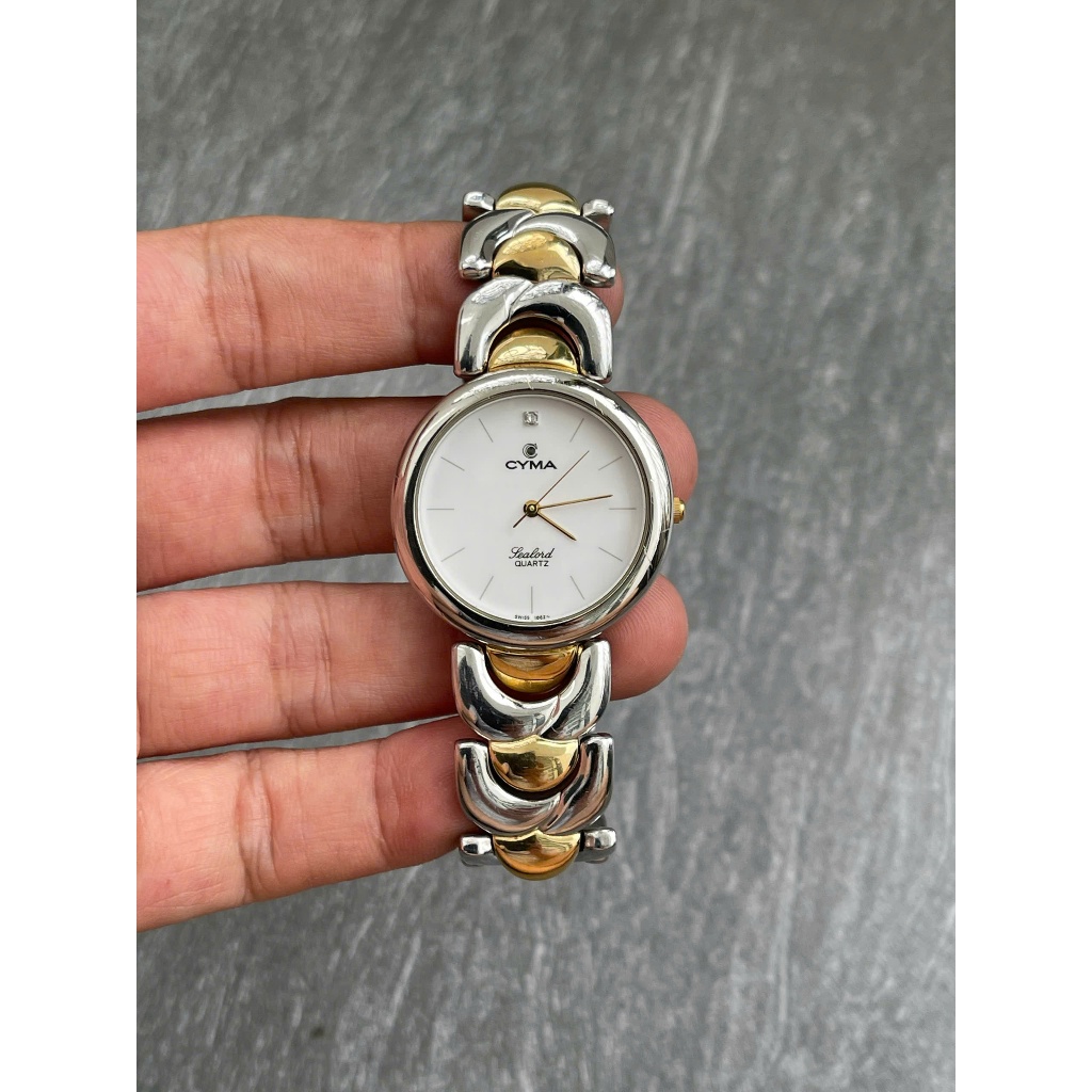 Đồng hồ nữ Cyma hàng Thụy Sĩ chạy pin